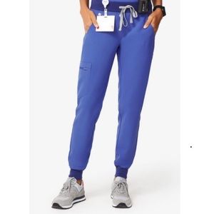 Lightly warn Figs Zamora joggers, medium, limited edition color denim